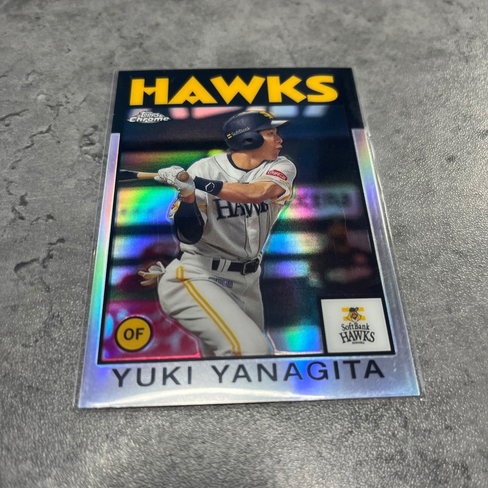 Yuki Yanagita 2021‎ Topps Chrome Softbank Hawks Baseball Card